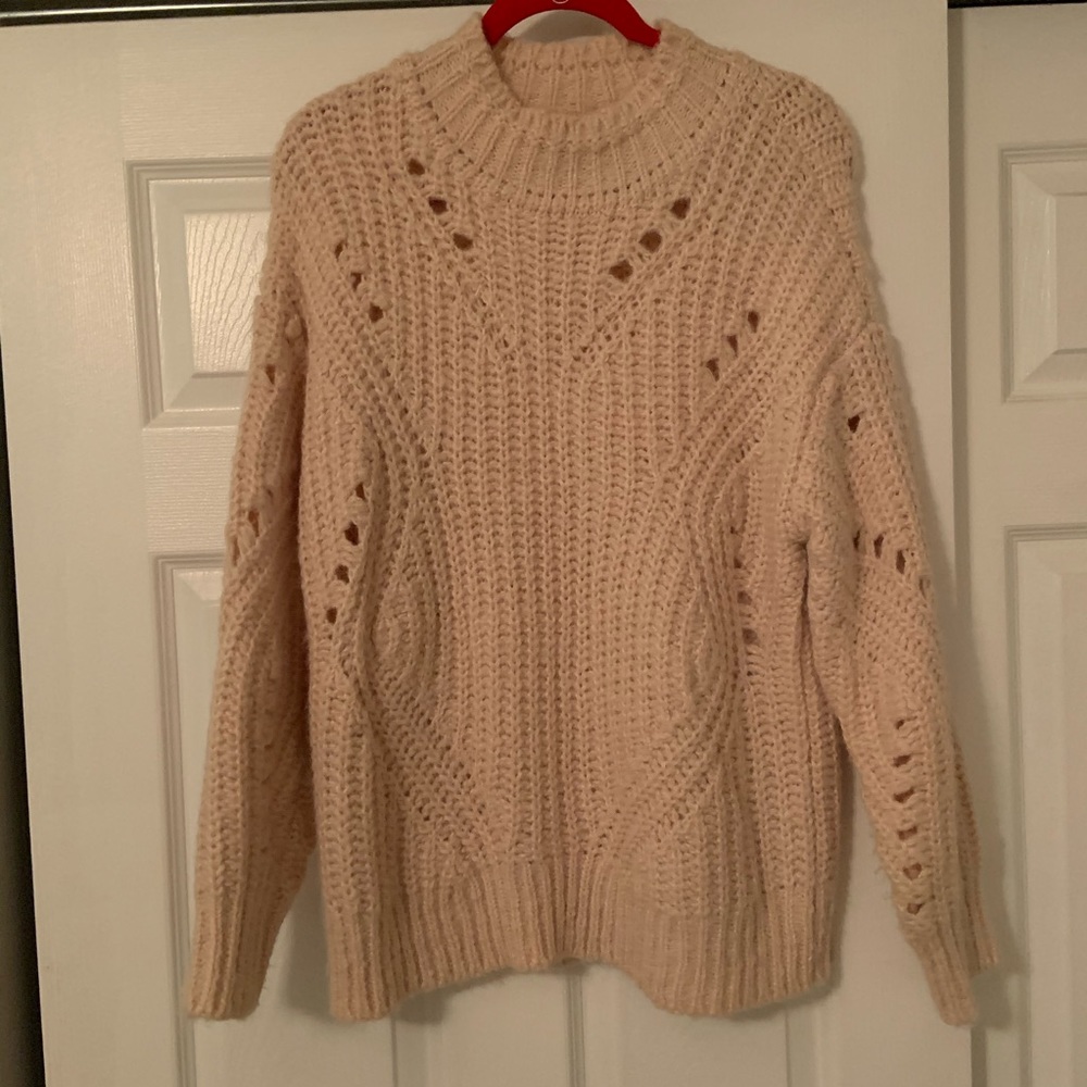 LOFT Pale Pink Sweater Size Medium